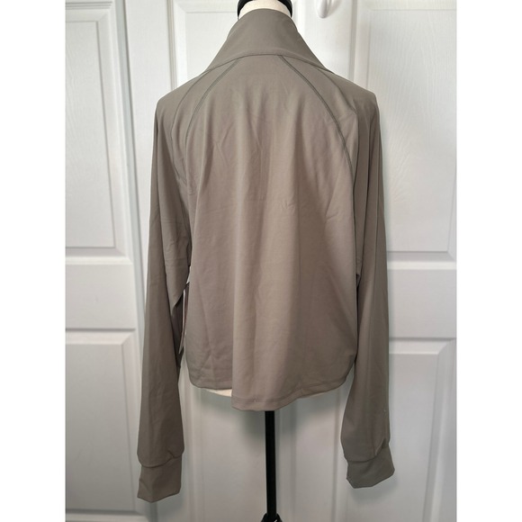 Gottex Peach Skin Pullover Athleisure Activewear Mock Neck 1/4 Zip Top XL - Picture 3 of 5